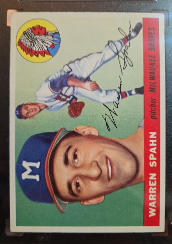 1955 Topps #31 Warren Spahn — front