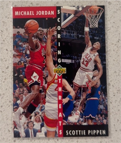 1992-93 Upper Deck #62 Michael Jordan Scottie Pippen — front