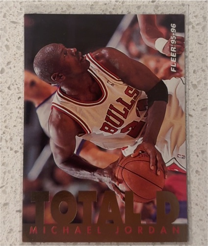 1995-96 Fleer Total D #3 Michael Jordan — front