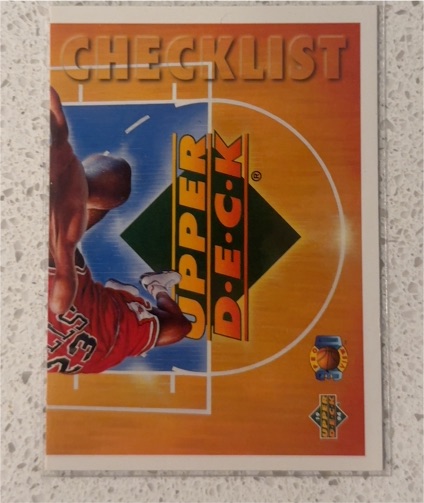 1993-94 Upper Deck Pro View 3-D #110 Michael Jordan Checklist — front