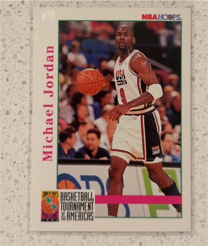 1992 NBA Hoops #341 Michael Jordan — front
