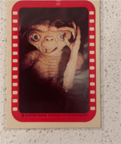1982 Topps E.T. The Extra Terrestrial Sticker #5 — front