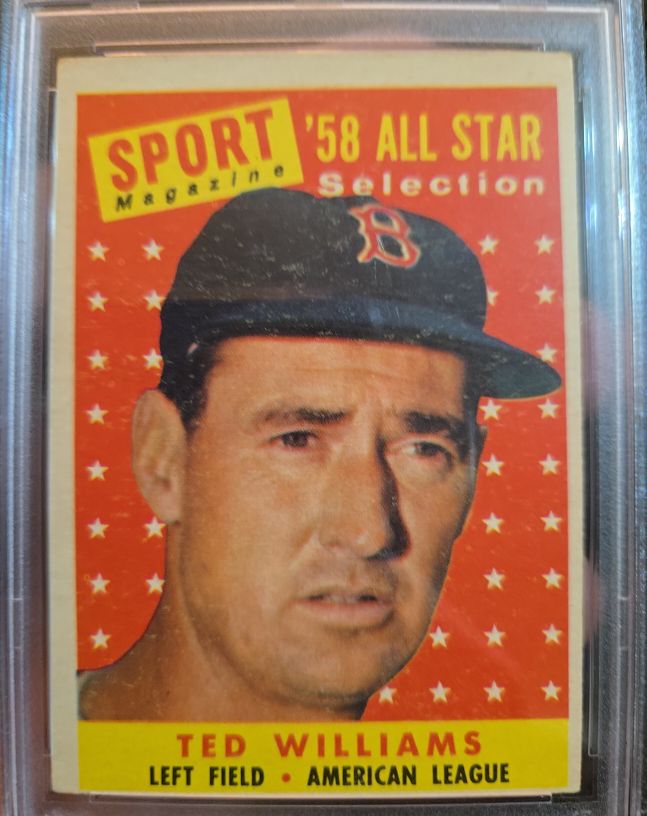 1958 Topps #485 Ted Williams — front