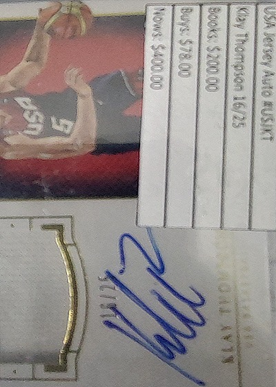 2021 Panini USA Klay Thompson #16/25 — front