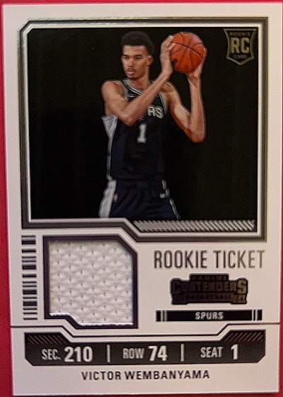 2023-24 Panini Contenders Rookie Ticket #21 Victor Wembanyama — front