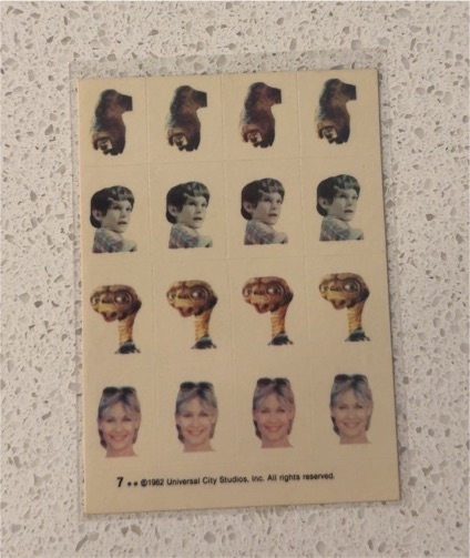 1982 Topps E.T. The Extra Terrestrial Sticker #7 — front