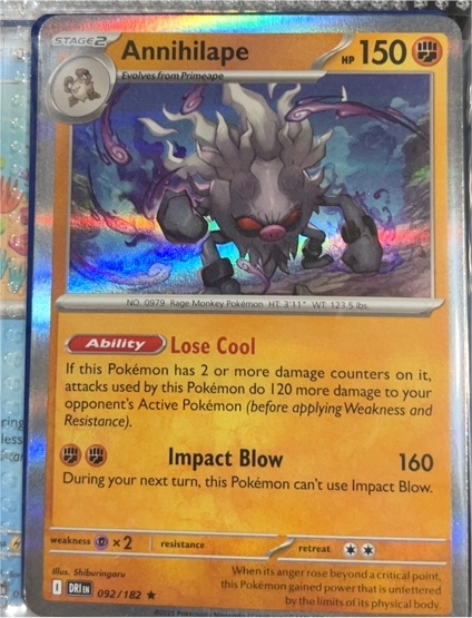 2025 Pokémon #092 Annihilape — front