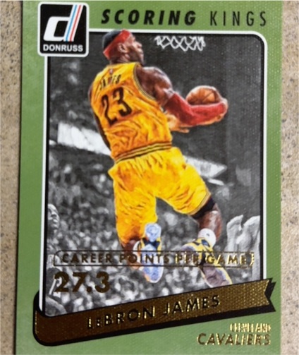 2015-16 Donruss Scoring Kings #29 LeBron James — front