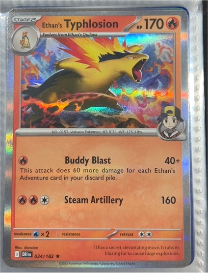 2025 Pokémon SV10: Destined Rivals #034 Ethan's Typhlosion — front
