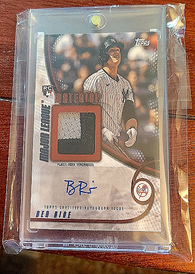 2025 Topps Major League Material #MLMA2-BR Ben Rice — front