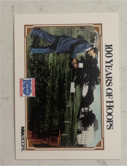 1991-92 NBA Hoops #301 James Naismith 100 Years of Hoops — front