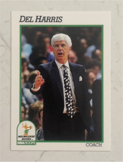 1991-92 NBA Hoops #235 Del Harris — front