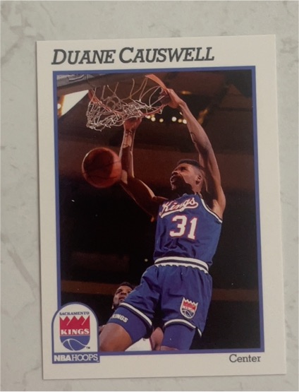 1991-92 NBA Hoops #182 Duane Causwell — front