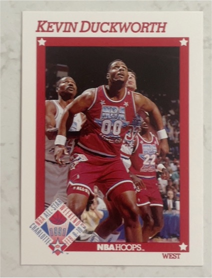 1991-92 Hoops #263 Kevin Duckworth Portland Trail Blazers — front