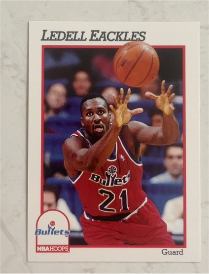 1991-92 NBA Hoops #213 Ledell Eackles — front