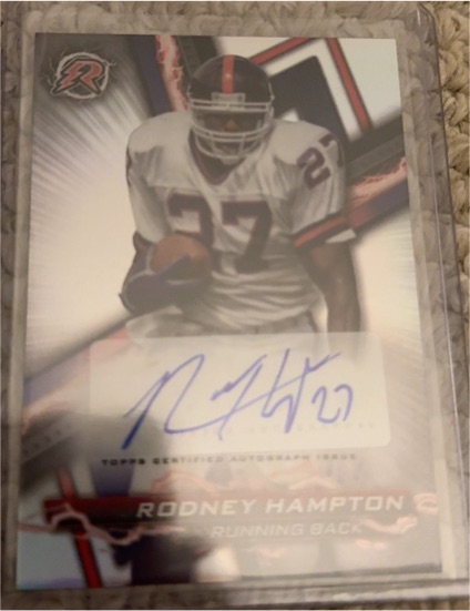 2024 Topps Composite Resurgence Signatures #RA-RH Rodney Hampton — front