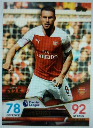2023-24 Topps UEFA Club Competitions #18 Aaron Ramsey — front