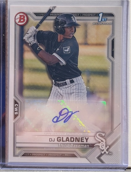 2021 Bowman Prospect Autographs #PAPR-DG DJ Gladney — front
