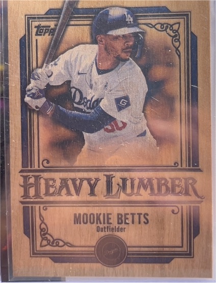 2025 Topps Series 2 Heavy Lumber #HL-21 Mookie Betts — front