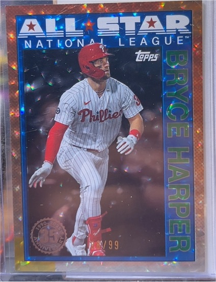 2025 Topps Series 2 #90AS-19 Bryce Harper 1990 Topps Baseball 35th Anniversary All-Stars — front