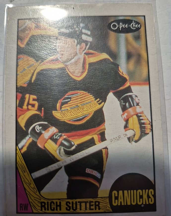 1987-88 O-Pee-Chee #258 Rich Sutter — front