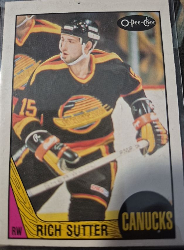 1987-88 O-Pee-Chee #258 Rich Sutter — front