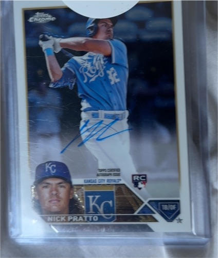 2023 Topps Chrome #RA-NPR Nick Pratto Rookie Card — front