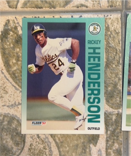1992 Fleer #258 Rickey Henderson — front