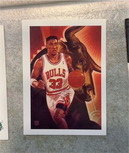 1991 NBA Hoops #506 Scottie Pippen — front