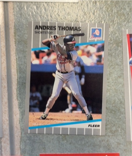 1989 Fleer #604 Andres Thomas — front