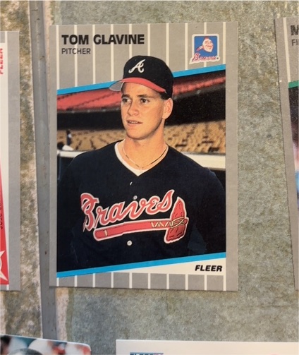 1989 Fleer #591 Tom Glavine — front