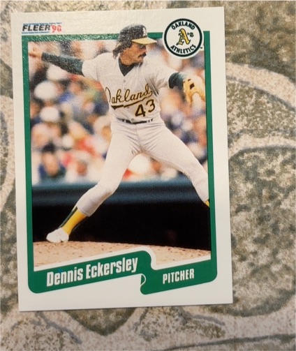 1990 Fleer #6 Dennis Eckersley — front
