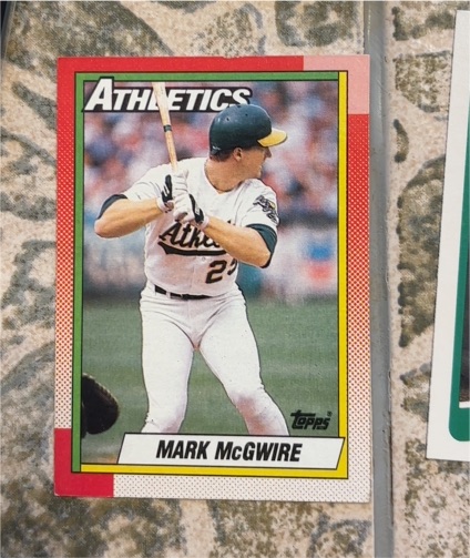 1990 Topps #690 Mark McGwire — front