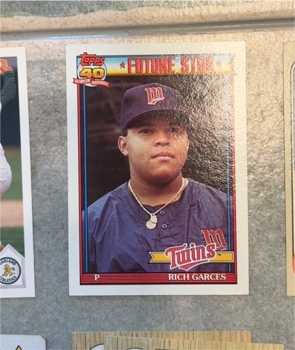 1991 Topps #594 Rich Garces — front