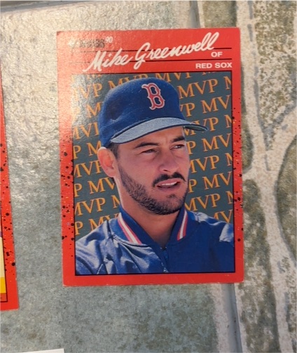 1990 Donruss #BC-17 Mike Greenwell — front