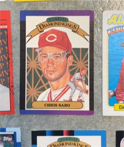 1989 Donruss Diamond Kings #4 Chris Sabo — front