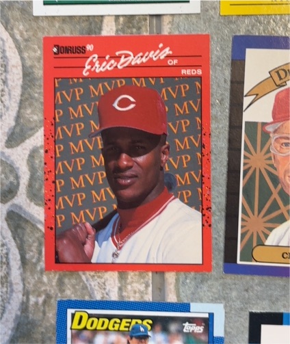 1990 Donruss #BC-23 Eric Davis Cincinnati Reds Bonus MVP's Insert — front