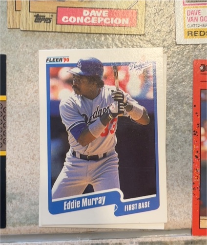 1990 Fleer #404 Eddie Murray — front