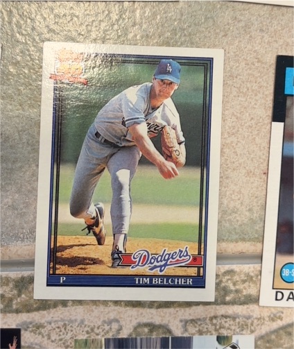 1991 Topps #25 Tim Belcher — front