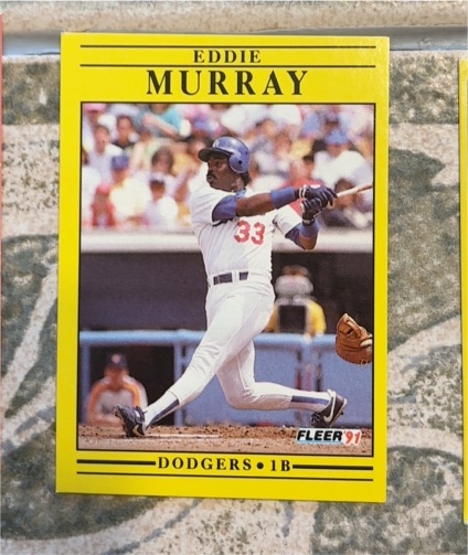 1991 Fleer #214 Eddie Murray — front