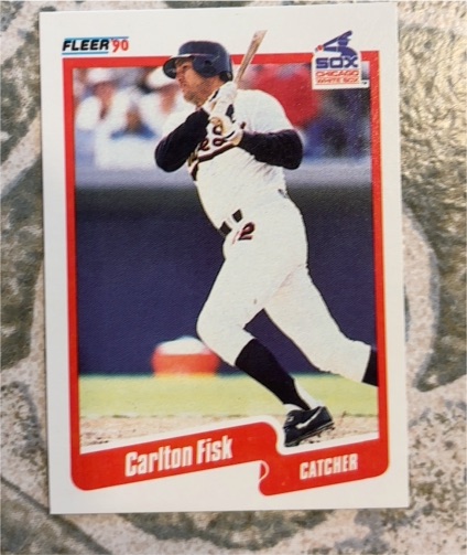 1990 Fleer #530 Carlton Fisk — front