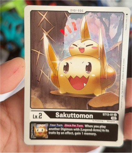 2021 Digimon ST13-01 Sakuttomon — front