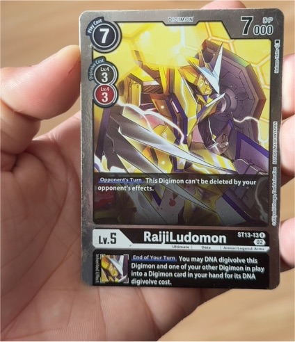 2022 Digimon Card Game ST13-13 RaijiLudomon — front