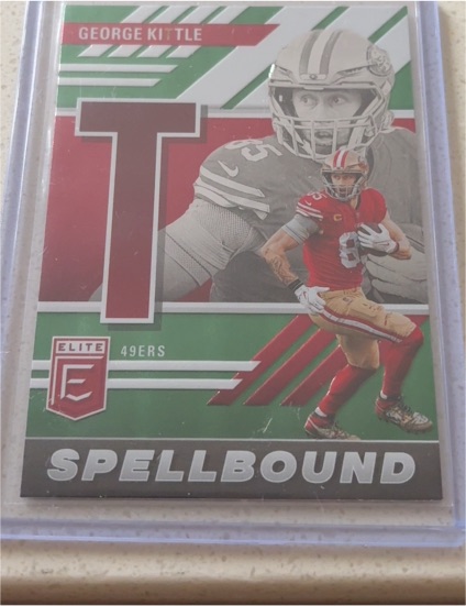 2023 Panini Donruss Elite Spellbound Green #SB-GK3 George Kittle — front
