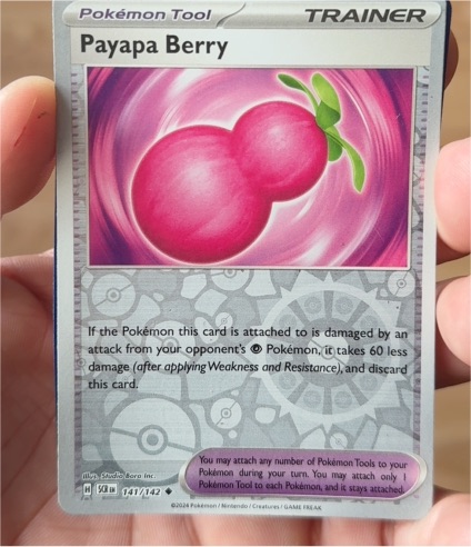 2024 Pokémon Stellar Crown #141 Payapa Berry — front