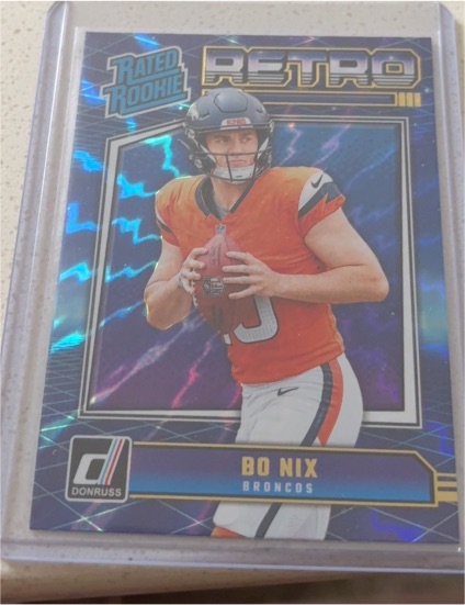 2024 Donruss Rated Rookie Retro #19 Bo Nix — front