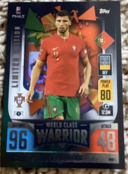 2022 Topps Match Attax Limited Edition #WW1 Rúben Dias — front