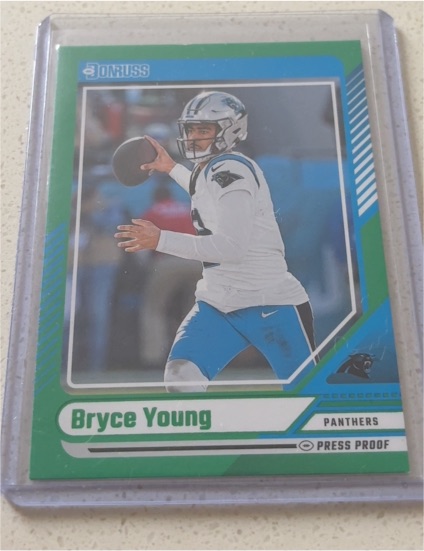 2024 Donruss #290 Bryce Young Green Press Proof — front