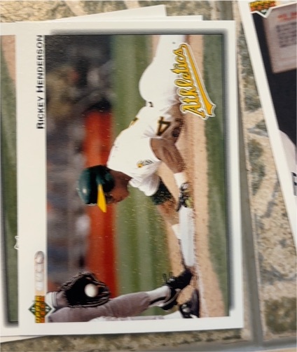 1992 Upper Deck #155 Rickey Henderson — front