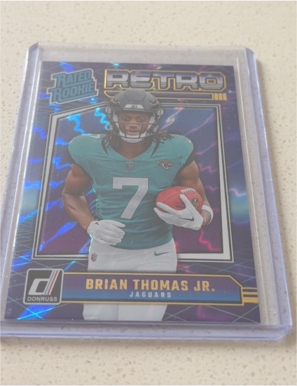 2024 Donruss Retro Rated Rookie #17 Brian Thomas Jr. — front